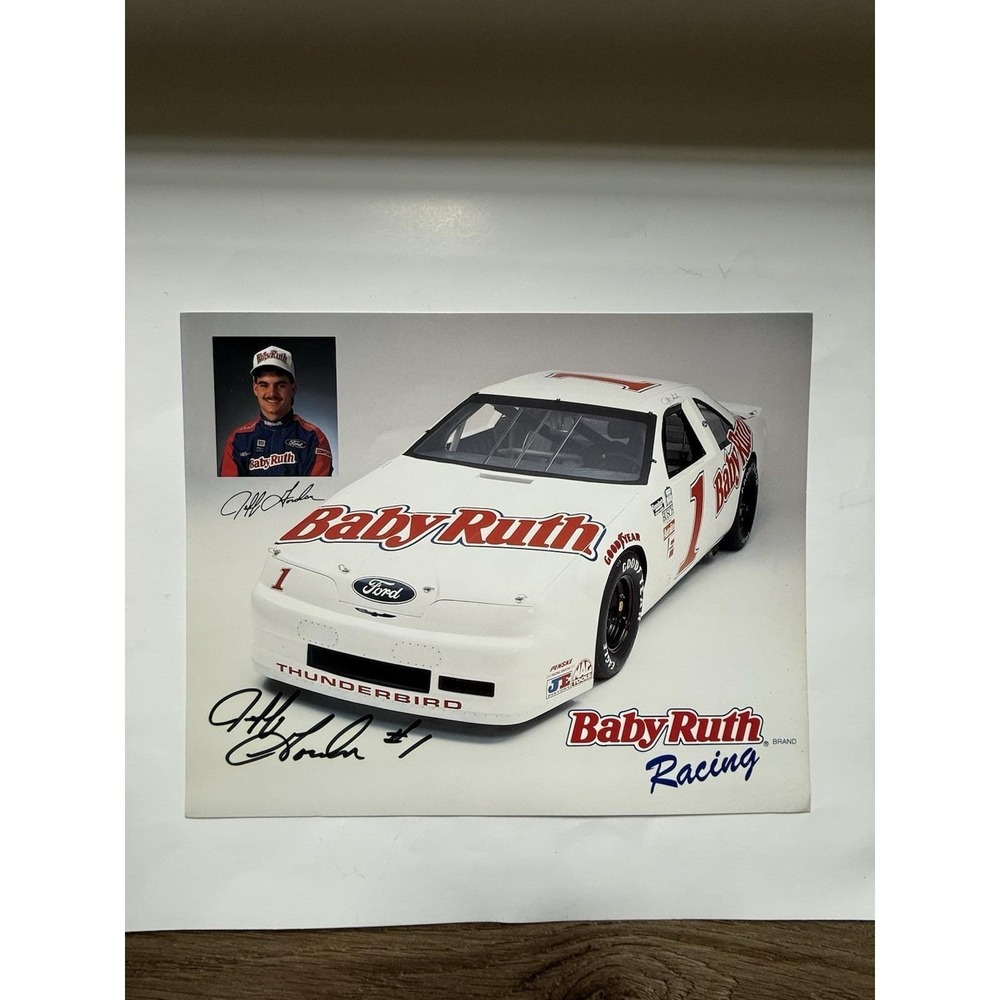 JEFF GORDON Autographed Signed 8x10 NASCAR Hero Card 1992 Rookie Baby Ruth